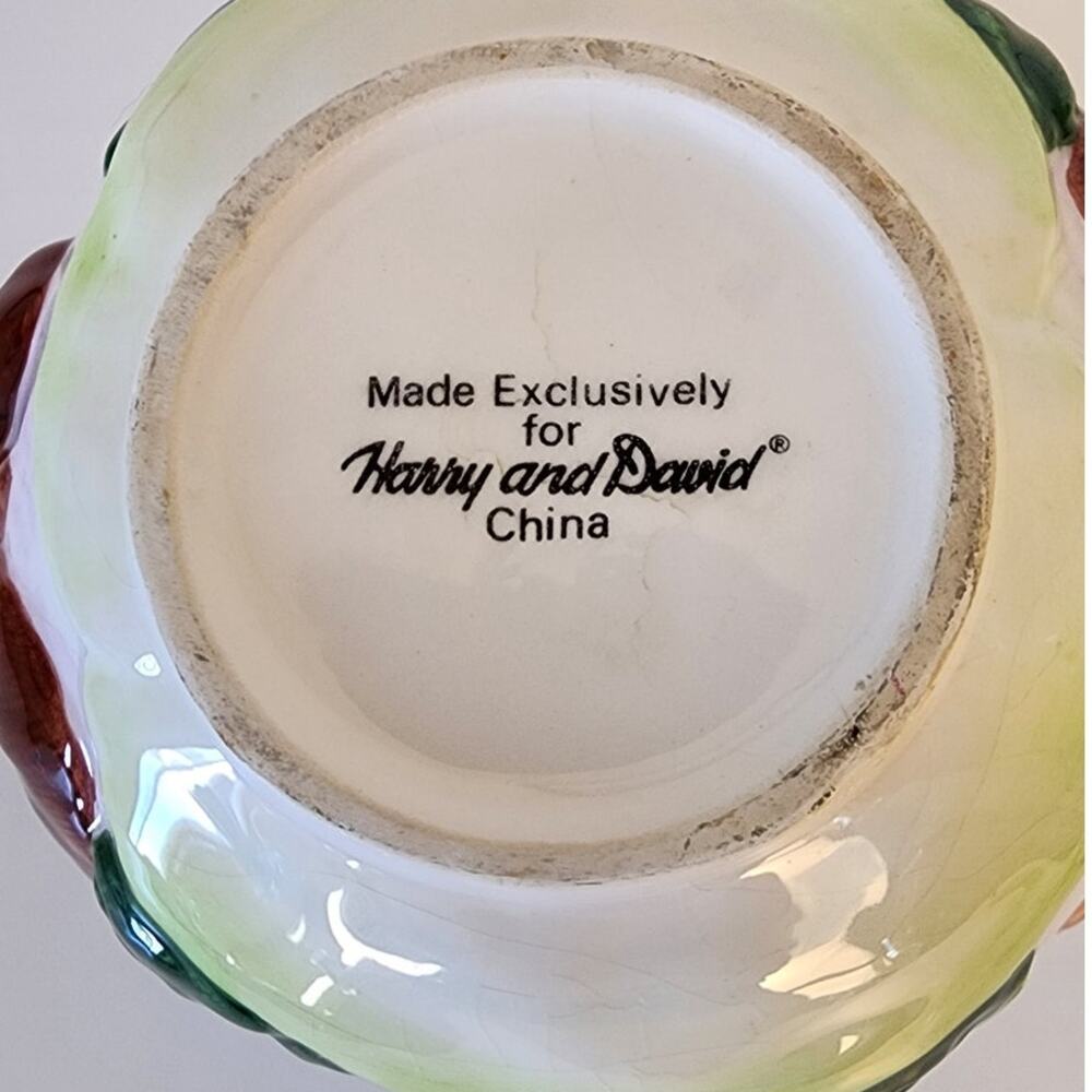 Harry & David VTG Ceramic 3 D Moose Ceramic Bowl Holiday Lodge Decor Chip Flaws - Picture 5 of 9